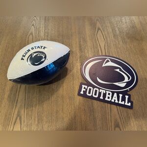 Penn State Mini Football 6” and Magnet 6” Set. NEW!